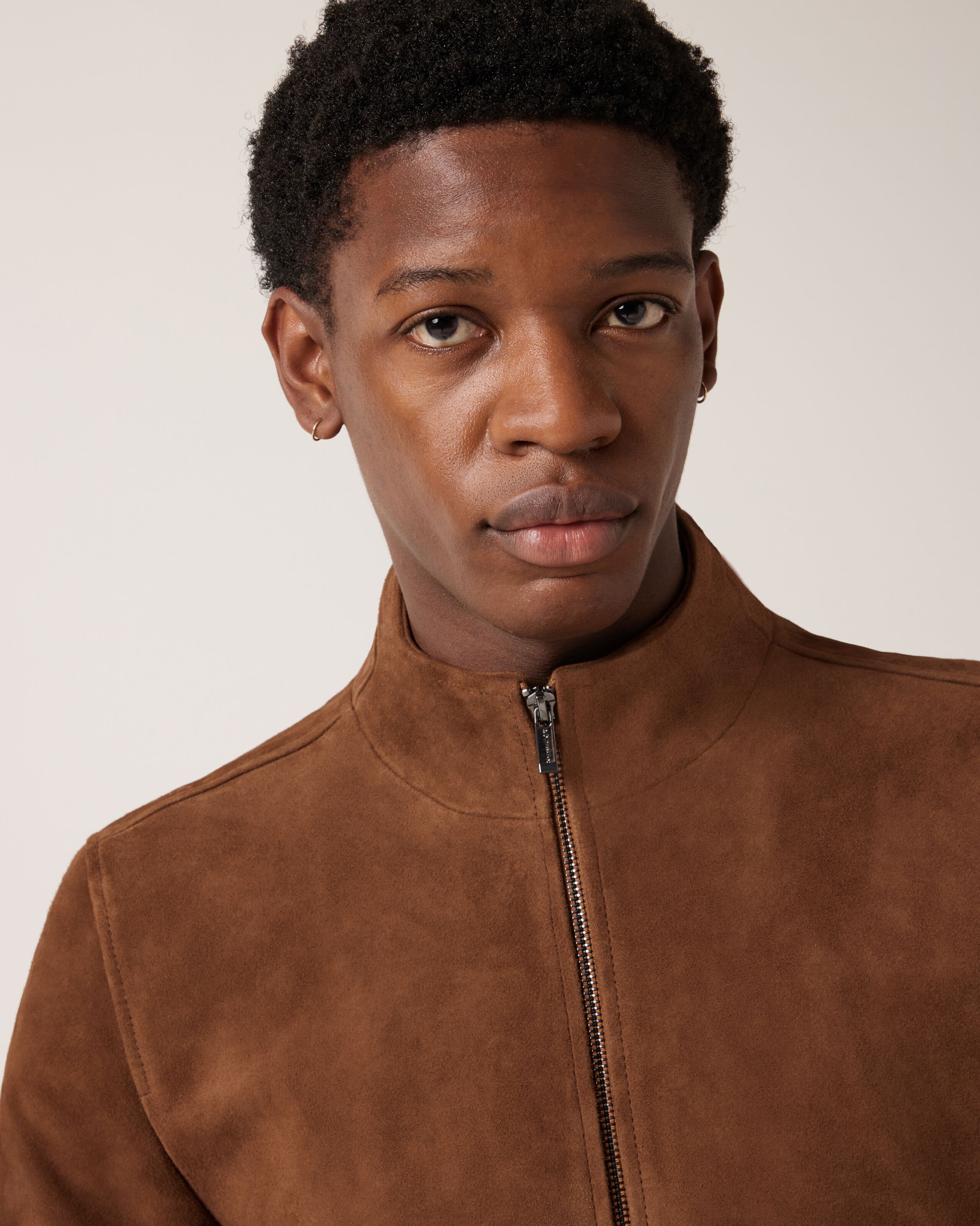Suede Leather Racer Jacket Rich Tan Suede Leather Racer Jacket Leather Jackets Politix